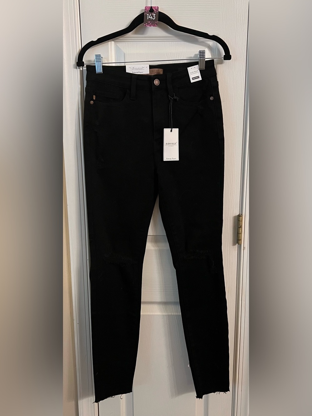 Judy Blue Black High-Rise Skinny Jeans Size 5/37 NWT